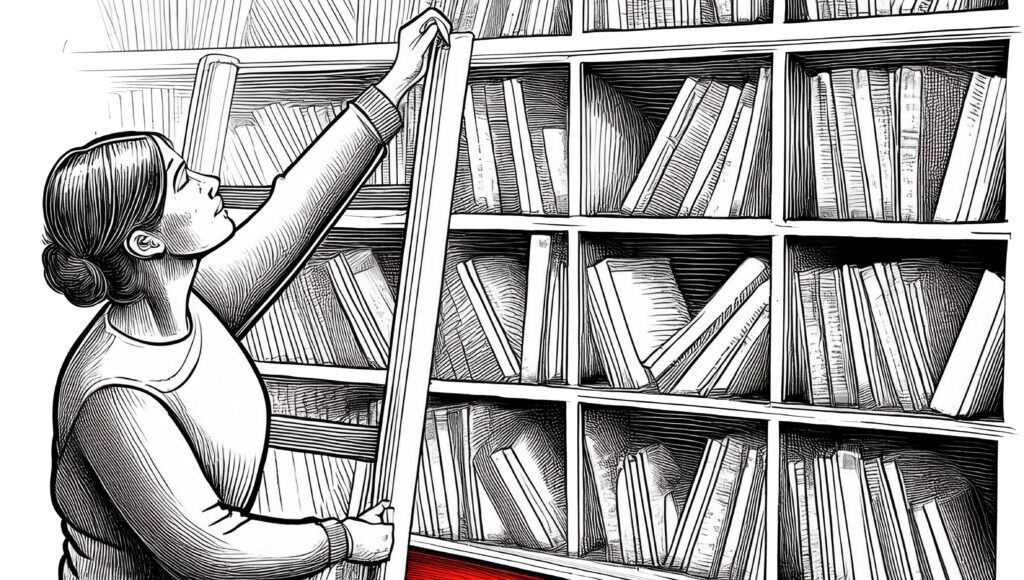 librairie indépendante livres étagères ambiance chaleureuse, illustration de l'article de blog "Dépôt-vente en librairie : comment ça fonctionne pour un auteur autoédité ?"