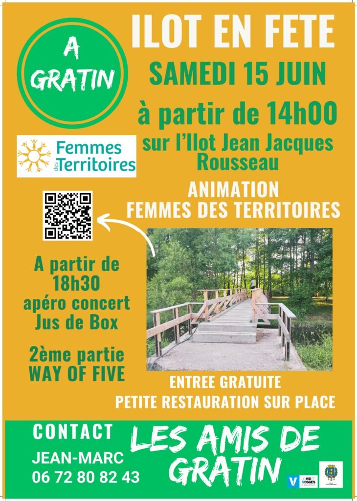 Ilot en Fête à l'Ilot Jean Jacques Rousseau, Saint Dié des Vosges, le 15 juin 2024