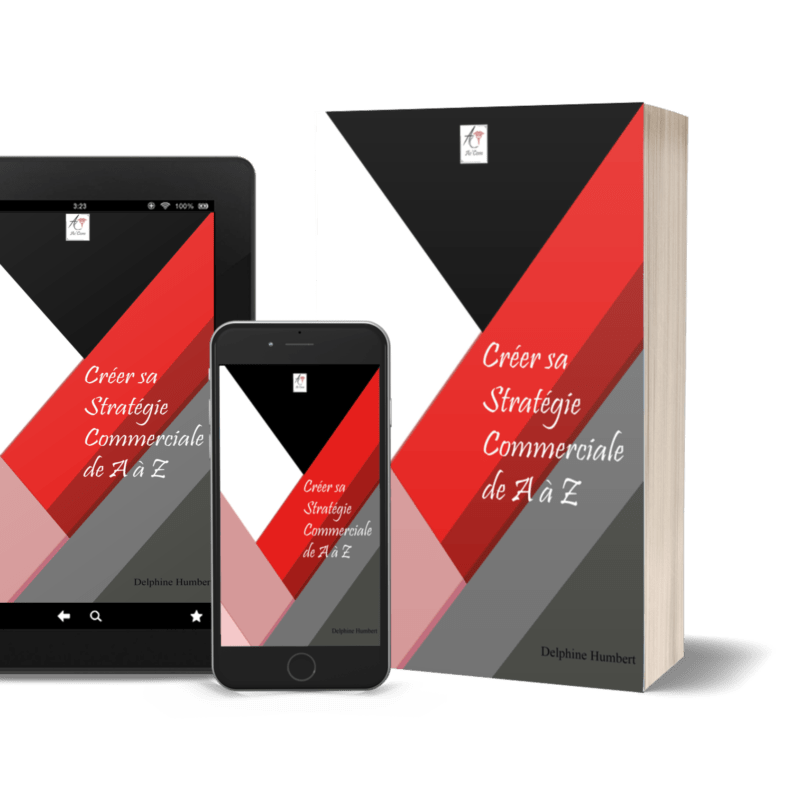 Image représentant le guide Créer sa Stratégie Commerciale de A à Z en version ebook et papier