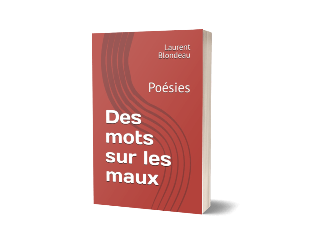 mock up du livre papier et recueil de poésie Des mots sur les mots de Florent Blondeau