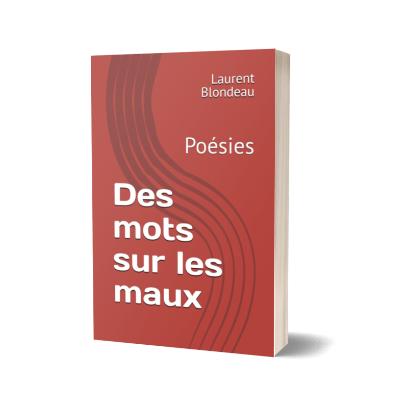 mock up du livre papier et recueil de poésie Des mots sur les mots de Florent Blondeau