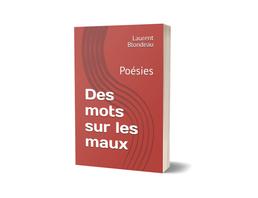 mock up du livre papier et recueil de poésie Des mots sur les mots de Florent Blondeau