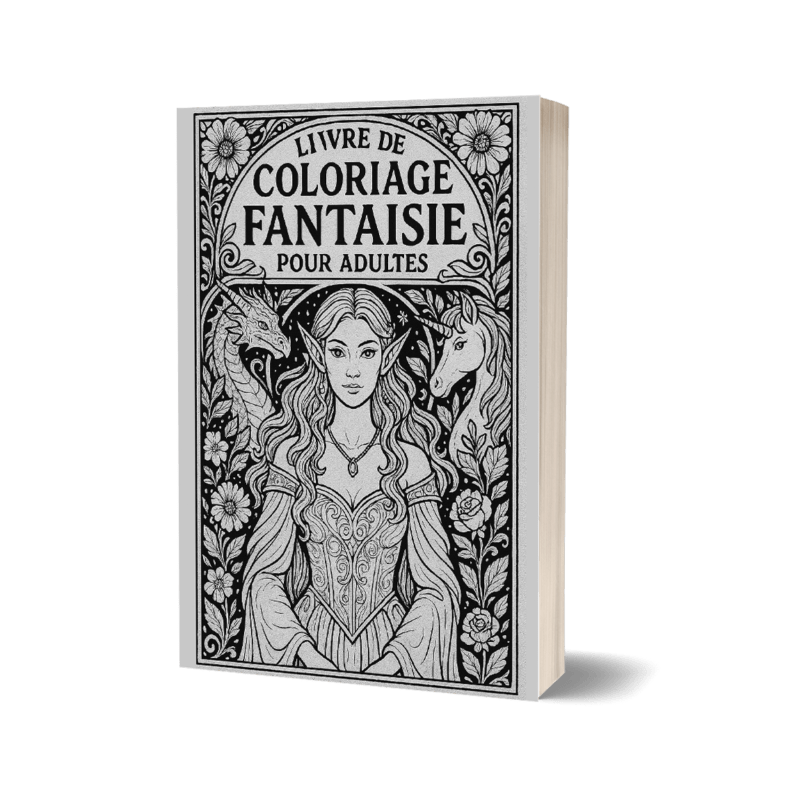 mock up livre de coloriage pour Adulte de l'auteure et artiste Sandra Moliner