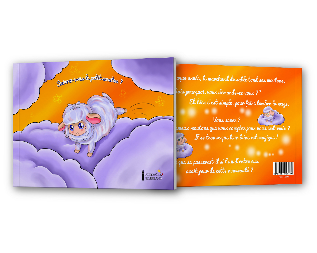 Mock up du livre pour enfant Suivrez-vous le petit mouton ?