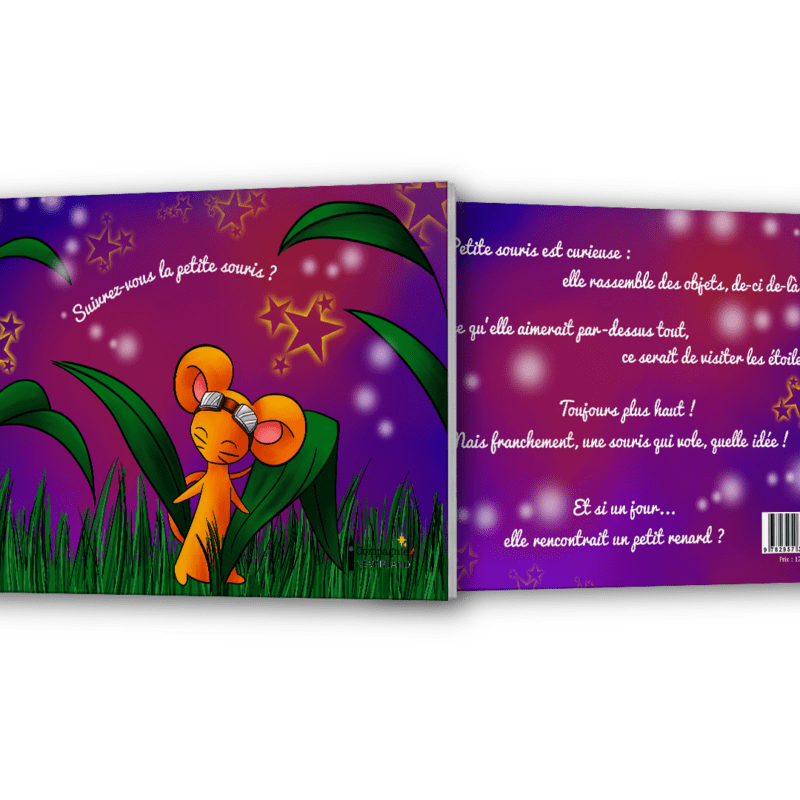 Mock Up du livre pour enfant Suivrez-vous la petite souris ? de Selya