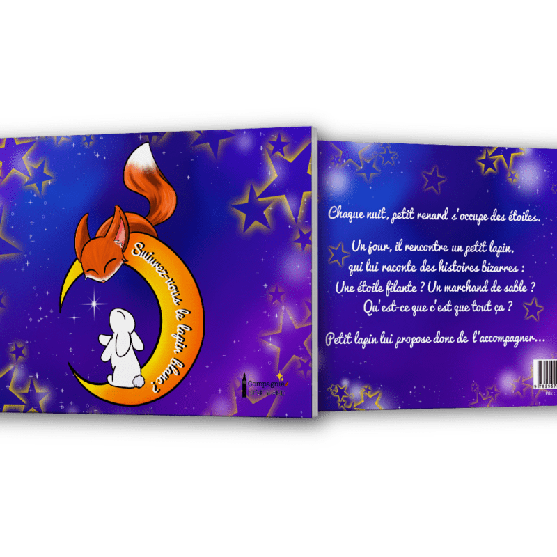 Mock Up du livre pour enfants Suivrez-vous le lapin blanc ? de l'auteure et illustratrice Selya