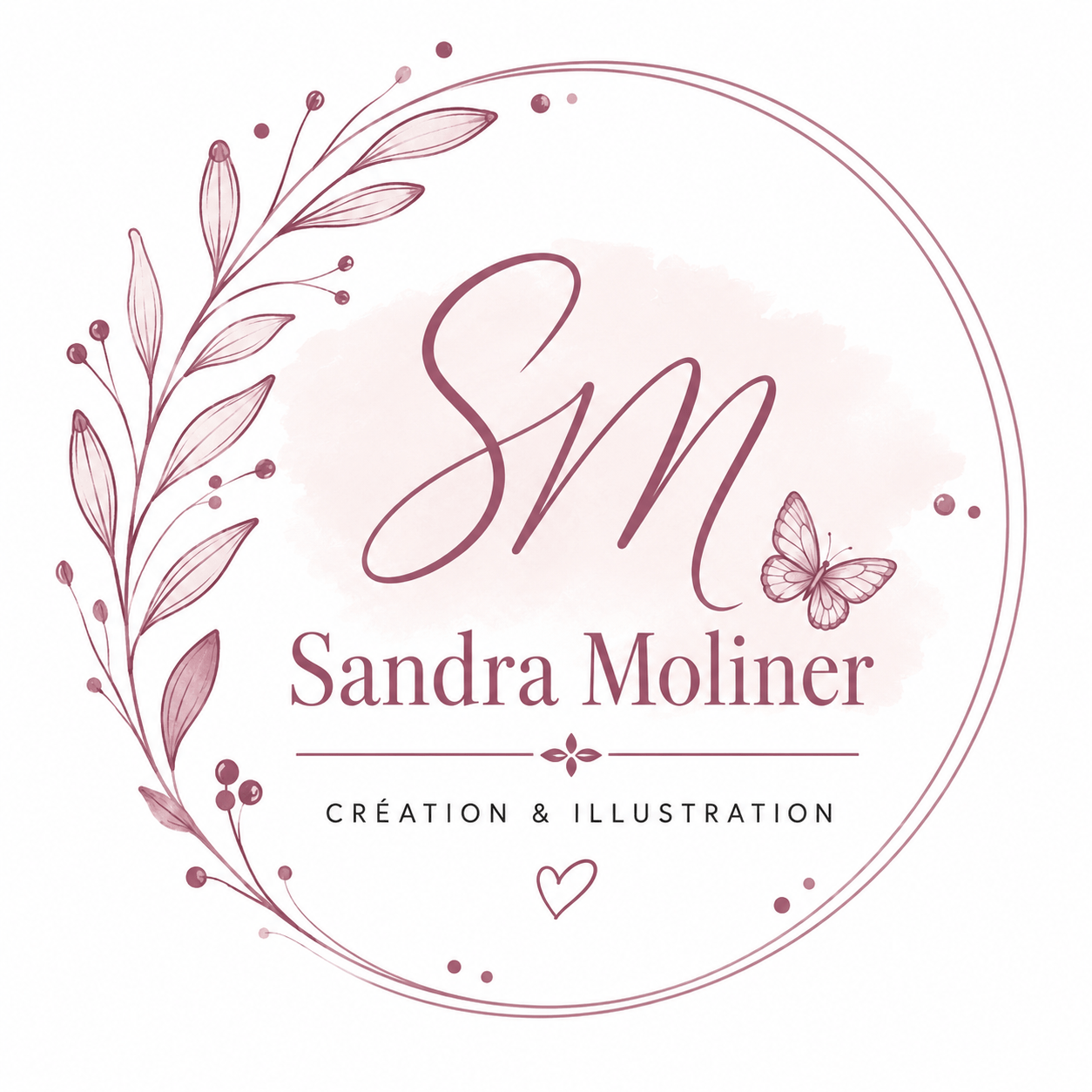 Logo de la créatrice et illustratrice vosgienne Sandra Moliner