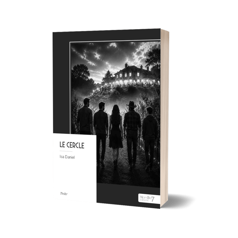 Mocke Up du livre policier Le Cercle de l'auteure indépendante Isa Daniel, édité chez Nombre7